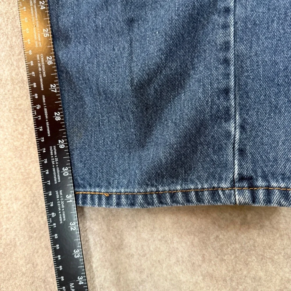 Levi's 505 Straight Fit Jeans 40x32 Blue Denim Classic Workwear Medium Wash